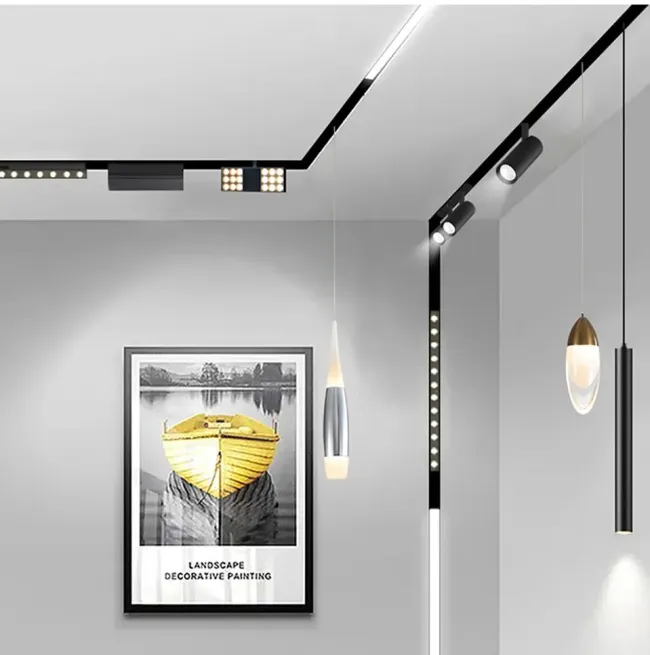 Factory Price Dali Dim Zigbee Dimmable IP20 LED Ajustable SMD Slim Ceiling Drink Shop Museum Cafe Commercial Cloth Store Magnetic Flood Light