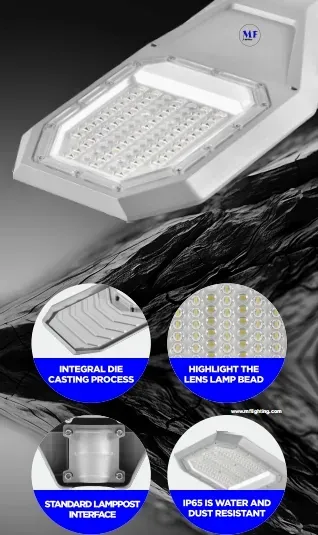 Factory Price Aluminium Waterproof 200W IP65 Ik08 Compacted Park Path Unban Squares Sidewalks Plaza Road Highway LED Solar Garden Street Wall Light