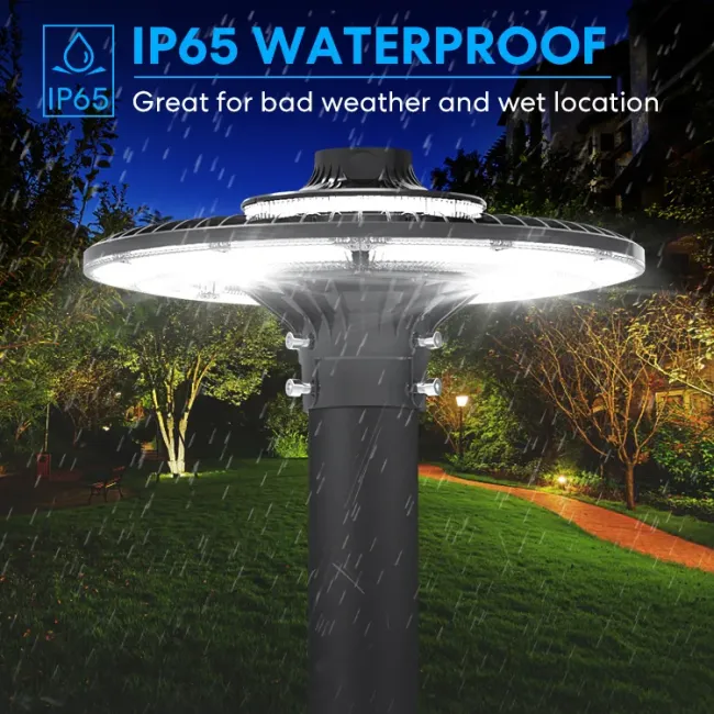16+ Years Factory Ajustable 150W IP65 Built-in Waterproof 130lm/W Fairy Lawn Courtyard Landscape Park Yard Pathyway Street Post Top LED Garden Light