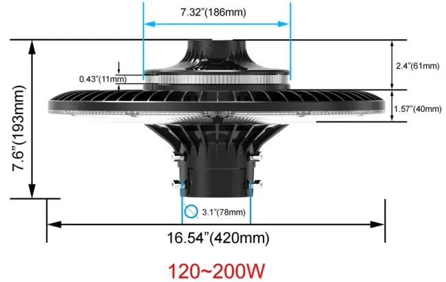 16+ Years Factory Ajustable 150W IP65 Built-in Waterproof 130lm/W Fairy Lawn Courtyard Landscape Park Yard Pathyway Street Post Top LED Garden Light