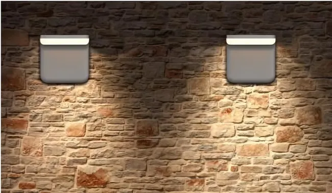 Factory Price Modern Novel Smart Simple Lithium Battery Monocrystalline Solar Panel IP66 Waterproof Die-Cast Alumium Corridor Yard Court LED Solar Wall Light