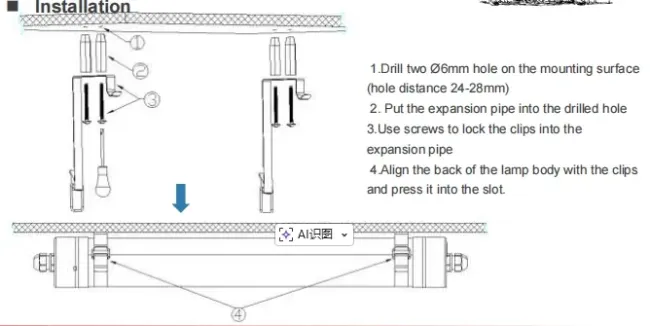 Factory Price Plastic Alu. Ik10 IP69K 0~10V Dim CCT Power Adjustable 170lm/W 1.6m Anti-Ammonia Chicken Farmyard Livestock LED Sheep Cow Diary Tri-Proof Light