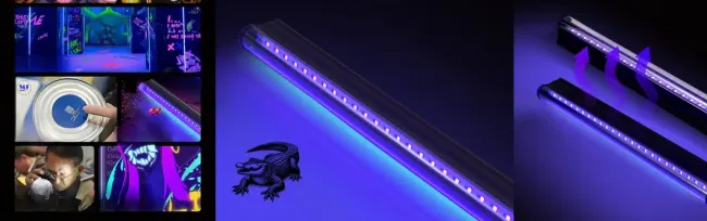 UV light in entertainment venue atmosphere
