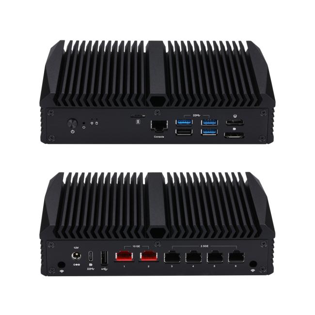 Mi100H6 Mini PC: Intel N100 Dual 10GbE Quad 2.5GbE LAN Firewall Router