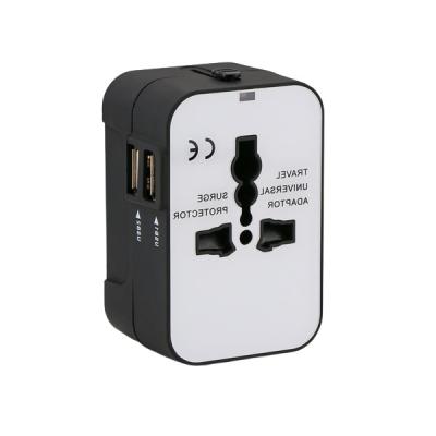 China PC ABS Multiple Adapter Plug 110V Universal Travel Adapter With USB for sale