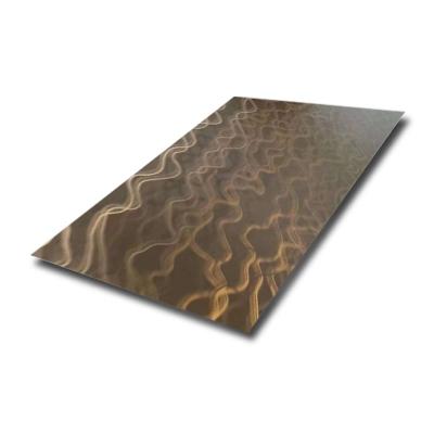 China 304 316 Grade 3D Pattern Decorative Stainless Steel Sheet  Custom Size 0.8mm Thickness for sale
