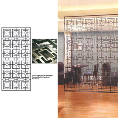 China 304 Gold Metal Room Divider Stainless Steel Not Perforated for sale
