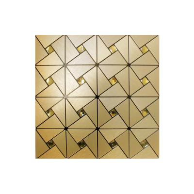 China Custom Pattern 201 0.3mm Stainless Steel Mosaic Tile For Backsplash for sale