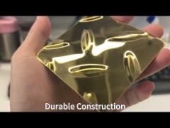 201 304 Cor dourada revestida 3MM 2MM Estampagem Superfície em relevo Antiderrapante Chapa de aço inoxidável