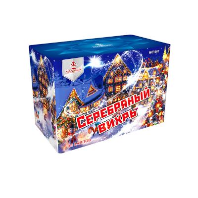 China AFSL 41 Shot Mandarin Fireworks , 0.043CBM Pyrotechnics Fireworks for sale