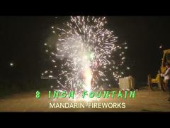 Partito freddo del nuovo anno di nozze della fase delle stelle filante della fiamma dei fuochi d‘artificio a 8 pollici dell‘interno all‘aperto della fontana