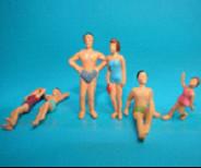 China Scale Model figure,layout mini human ABS COLOR Swimming color figure PS 1/50--1/150 for sale