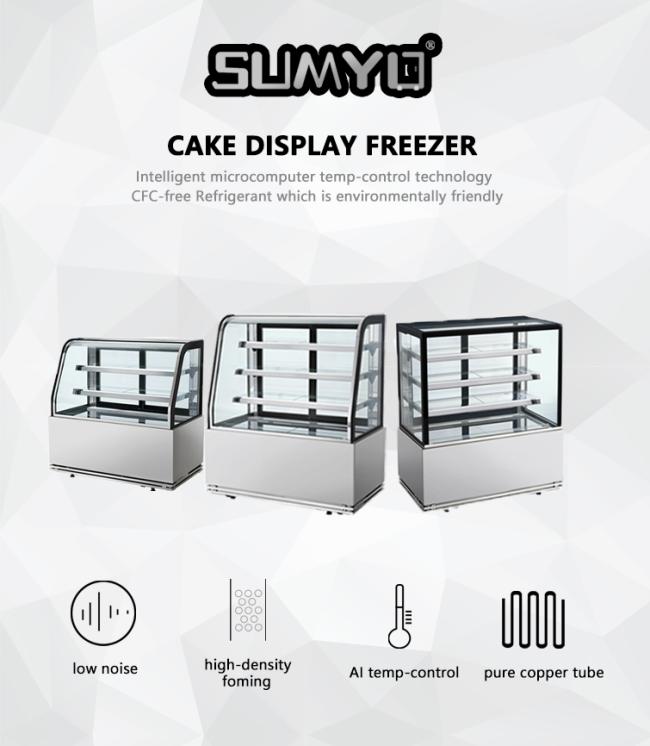 Commercial Glass Door Bakery Display Cabinet Dessert Chiller Factory Price Cake Display Fridge