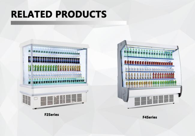 Commercial Upright Supermarket 2 Doors Beverage Display Cooler Showcase Supermarket Chiller