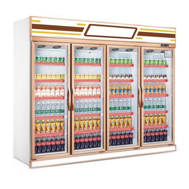 Hot Sell Commercial Fridge Chiller Refrigerator Beverage Display Drinking Cooler for Supermarket