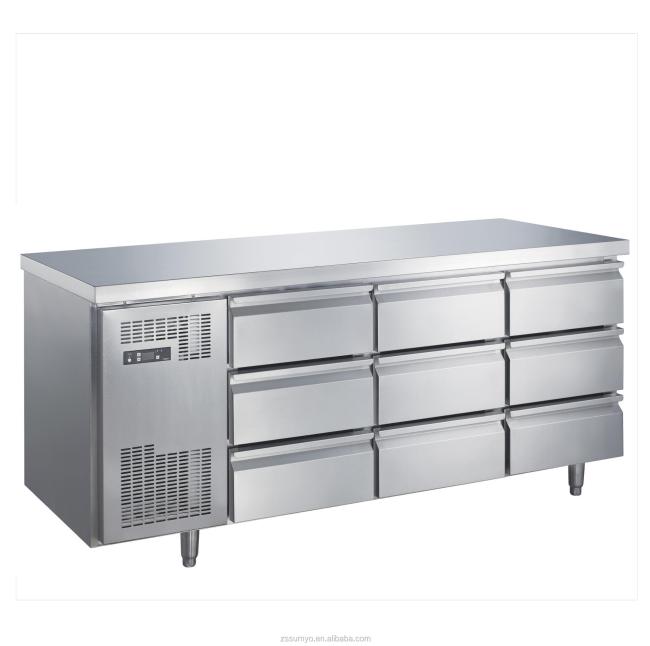 A Special Fridge of Restaurant Kitchen Under Bench Drawer