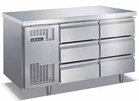 Commercial Stainless Steel Exterior Kitchen 4 Drawers Under-counter Refrigerator Upright Workbench Freezer/chiller Hot Sell