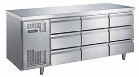 Commercial Stainless Steel Exterior Kitchen 4 Drawers Under-counter Refrigerator Upright Workbench Freezer/chiller Hot Sell