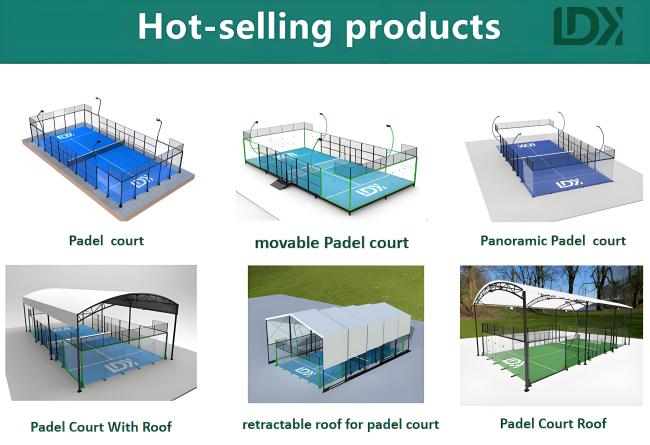 Padel Court Close-up View