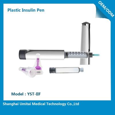 中国 精密伝達メカニズムの大きい表示スケールが付いているプラスチック糖尿病のインシュリンのペン 販売のため