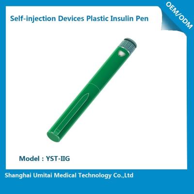 中国 タイプ2の糖尿病の可変的な線量の注入装置のための緑のインシュリンのペン 販売のため