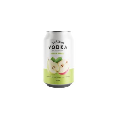 China Pear Apple Flavor Alcoholic Beverage 330ml Aluminum Can Canning Cocktails for sale
