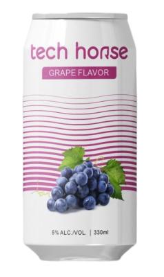 China OEM Beverage OEM Cocktail Alcoholic Drink Grape Flavor 330ml 5% ALC/VOL for sale