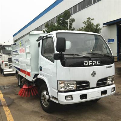 China Dongfeng Vacuum Street Road Sweeper Truck 4x2 4.2m3 Dust Bin for sale