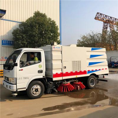 China 4.2m3 1.2m3 Road Vacuum Cleaner Truck 4 Ton Vacuum Road Sweeper for sale