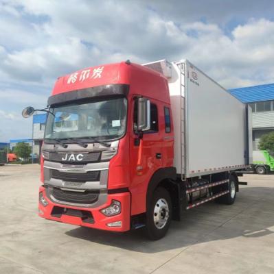 China Het bevroren voedselvrachtwagen van JAC 10 ton gekoelde vrachtwagen voor bevroren voedselvervoer Te koop