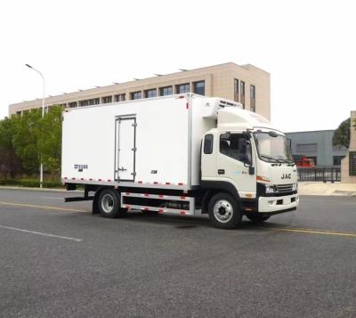 中国 JAC 4x2 refrigerated van and truck for sale in dubai,-5 to -15 degree 販売のため