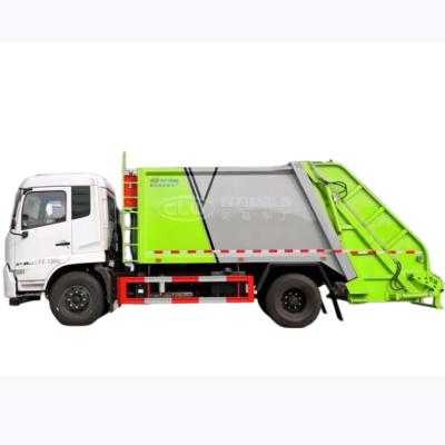 China Dongfeng 120HP Rear Loader Garbage Truck Garbage Can Cleaner Truck for sale