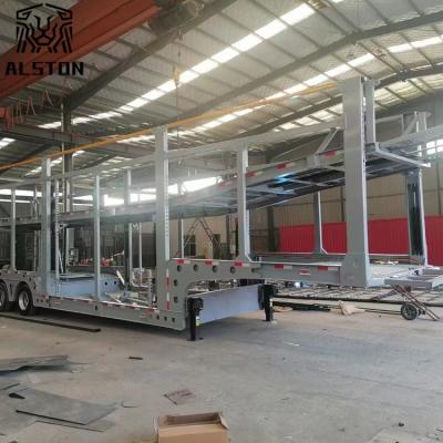 China Mid-Axle Double-Decker Car Carrier Trailer With Skip Automatic Lifting for sale