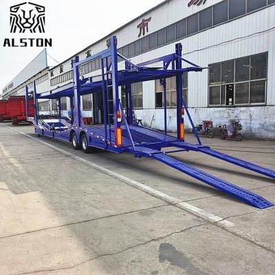 China High Deck Car Transporter, Framed Car Carrier Trailer With Low Fuel Consumption for sale