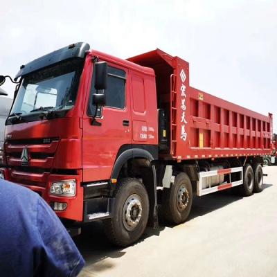 China el euro de 8x4 371HP 2 camiones usados de Howo utilizó los camiones volquete resistentes en venta