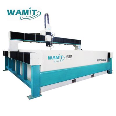 China WAMIT 3*2m Water Jet Tile Cutting Machine With 20HP 15KW Servo Direct Drive Pump for sale