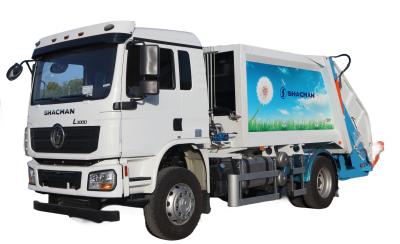 China L3000 Compression Garbage Truck SHACMAN Garbage Truck 4x2 240hp Euro II White for sale