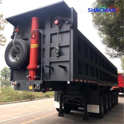 China SHACMAN CIMC Tipping Dumper Semi Trailer Front Lifting Tipper Trailer Truck for sale