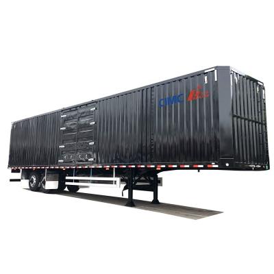 China CIMC Van Type Semi Trailer 3 Axle Foot Dry Van Container Box Trailer for sale