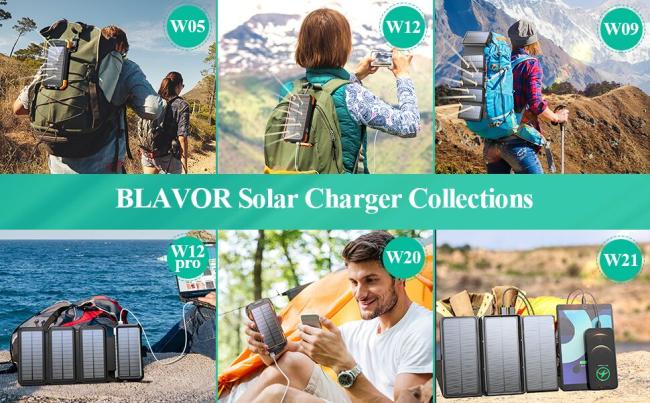 solar charger power bank solar powered phone charger external battery bank backup portable charger
