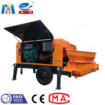 China Q345B Small Portable Concrete Pumping Machine 45kw 100m3/H Max Output for sale