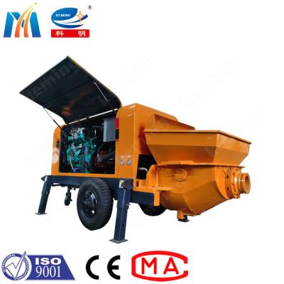 China Keming Diesel Mini Concrete Pump Machine For Wet Concrete Conveying for sale
