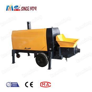 China 0.8m3 Hopper Diesel Concrete Mixer Pump 45kw Small Portable Concrete Pump for sale