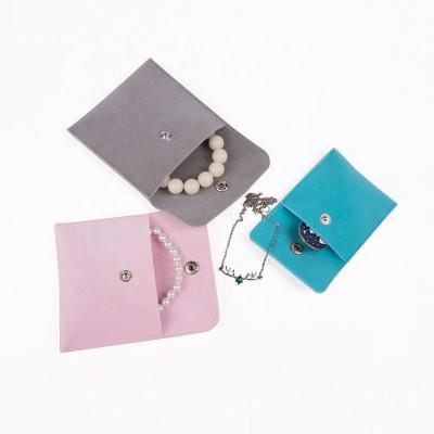 China Custom Logo Printed Microfiber Jewellery Pouch Eco Friendly Jewelry Bags for sale