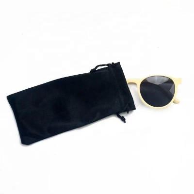 China Customised Soft Drawstring Microfiber Pouch Glasses Case Tear Resistance for sale