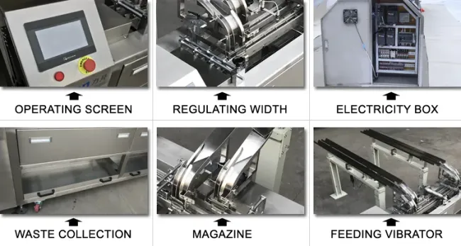 Chocolate Flavor Cream Biscuit Sandwich Machine with Pile Biscuit Packing Machine
