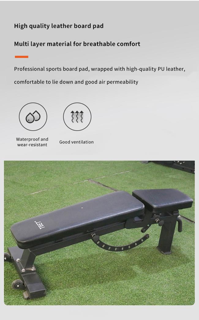 Hot Selling Commercial Gym Workout Commercial Heavy Dumbbell Bench Press Gym Use Adjustable Exercise Bench