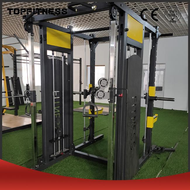 Durable Combined Squatting Frame Comprehensive Trainer Multi Function Smith Machine with Weight Stack