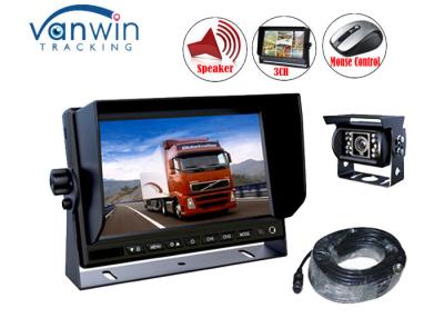 China Heavy Duty Digital 3 Channel car lcd monitor for AHD cameras , 10.1 Inch for sale