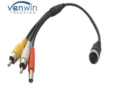 China Female 4-Pin to RCA (A/V) Adapter Wire , RCA to 4-PIN Monitor / Camera Adapter for sale